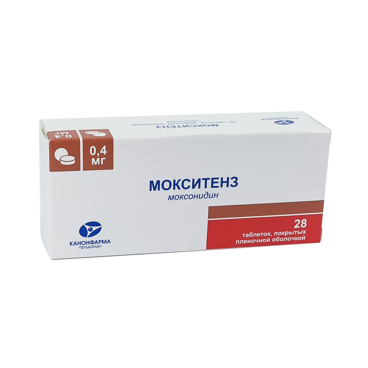 Moxitens - მოქსიტენზი 0.4მგ 28 ტაბლეტი