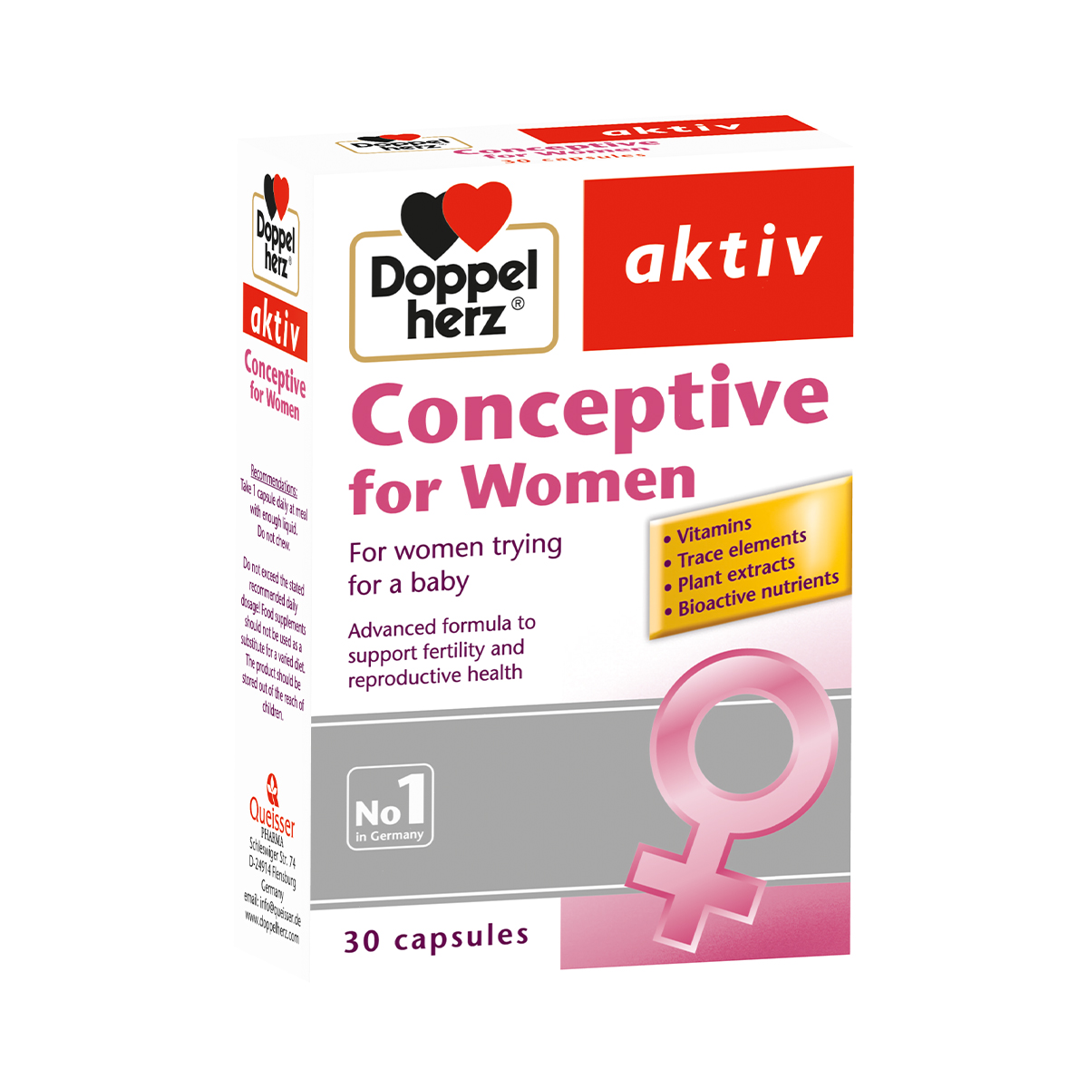 Doppelherz Aktiv - დოპელჰერც აქტივი კონსეპტივი ქალებისთვის 30 კაფსულა