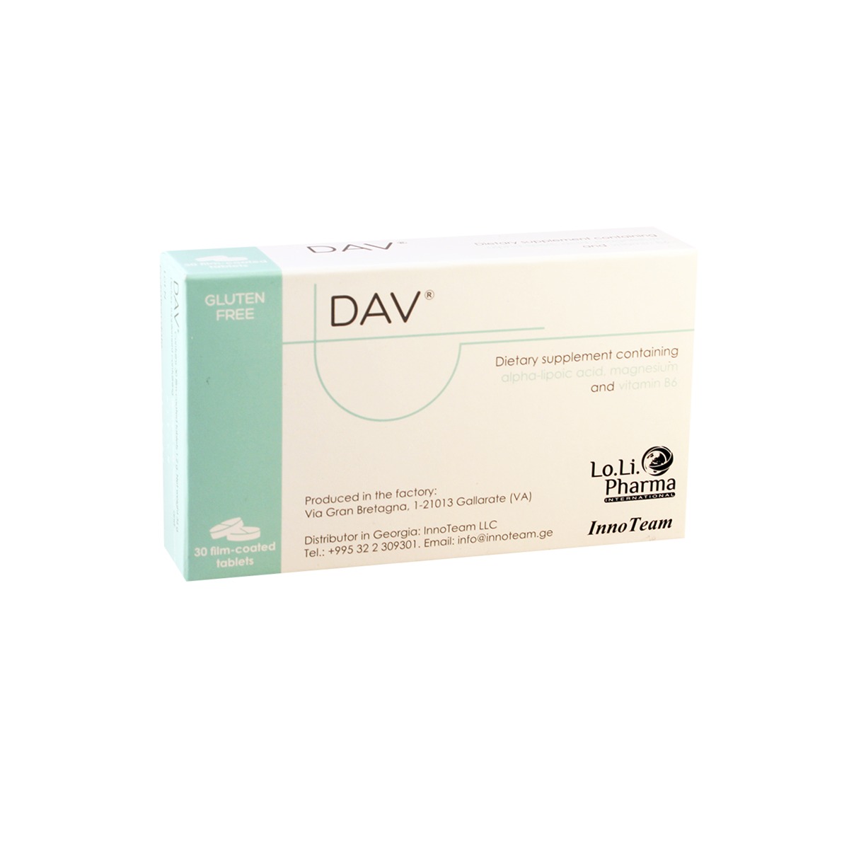 Dav  - დავი 30 ტაბლეტი