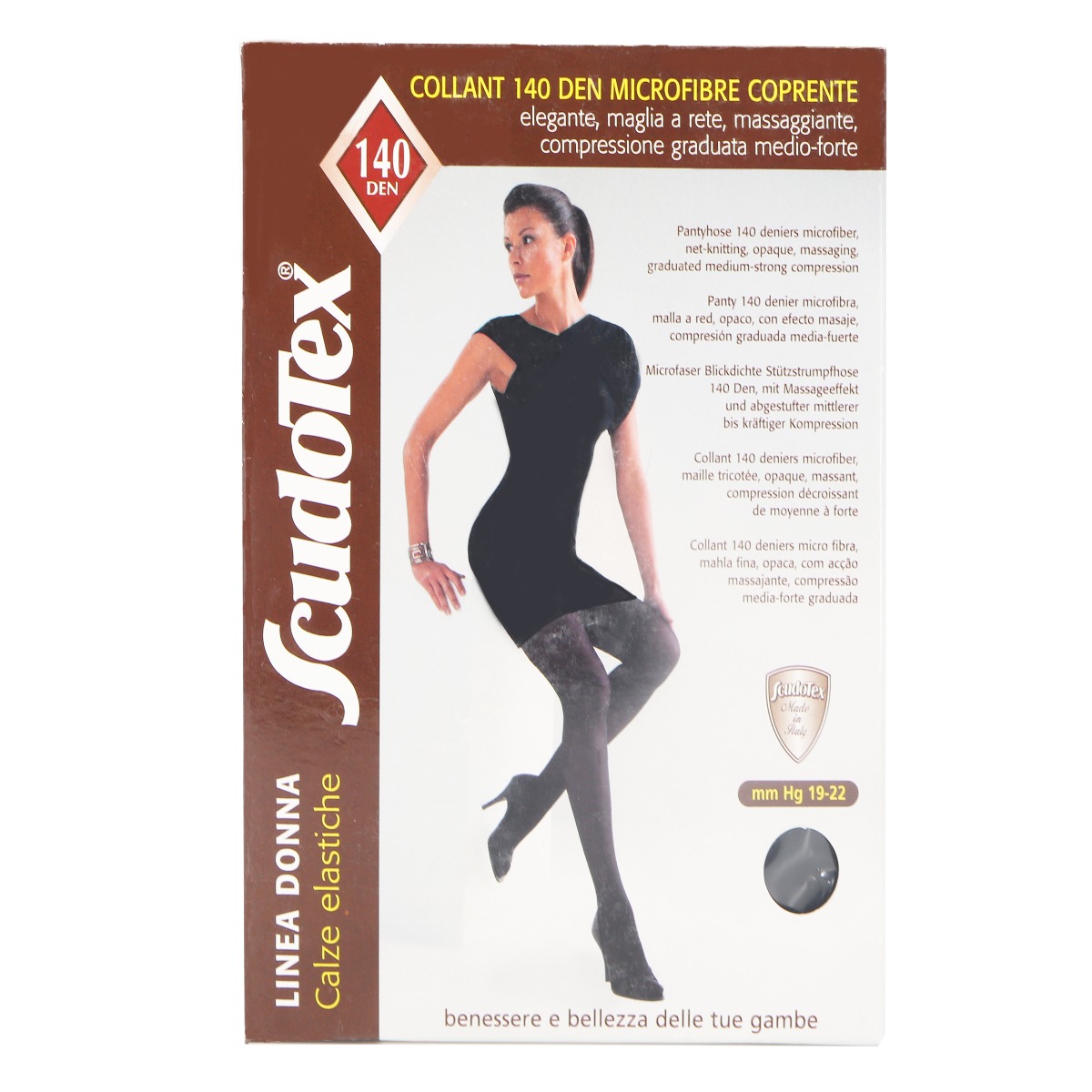 LUROPAS - ლუროპასი ანტივარიკოზული კოლგოტი საორსულო შავი M 0192