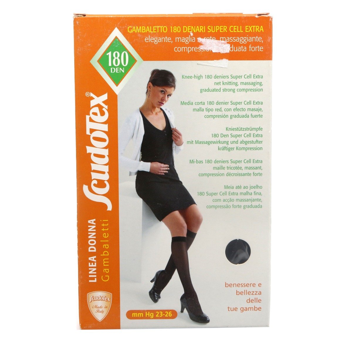 LUROPAS - ლუროპასი  ანტივარიკოზული წინდა დაბალი II კომპრესია შავი XXL 3142