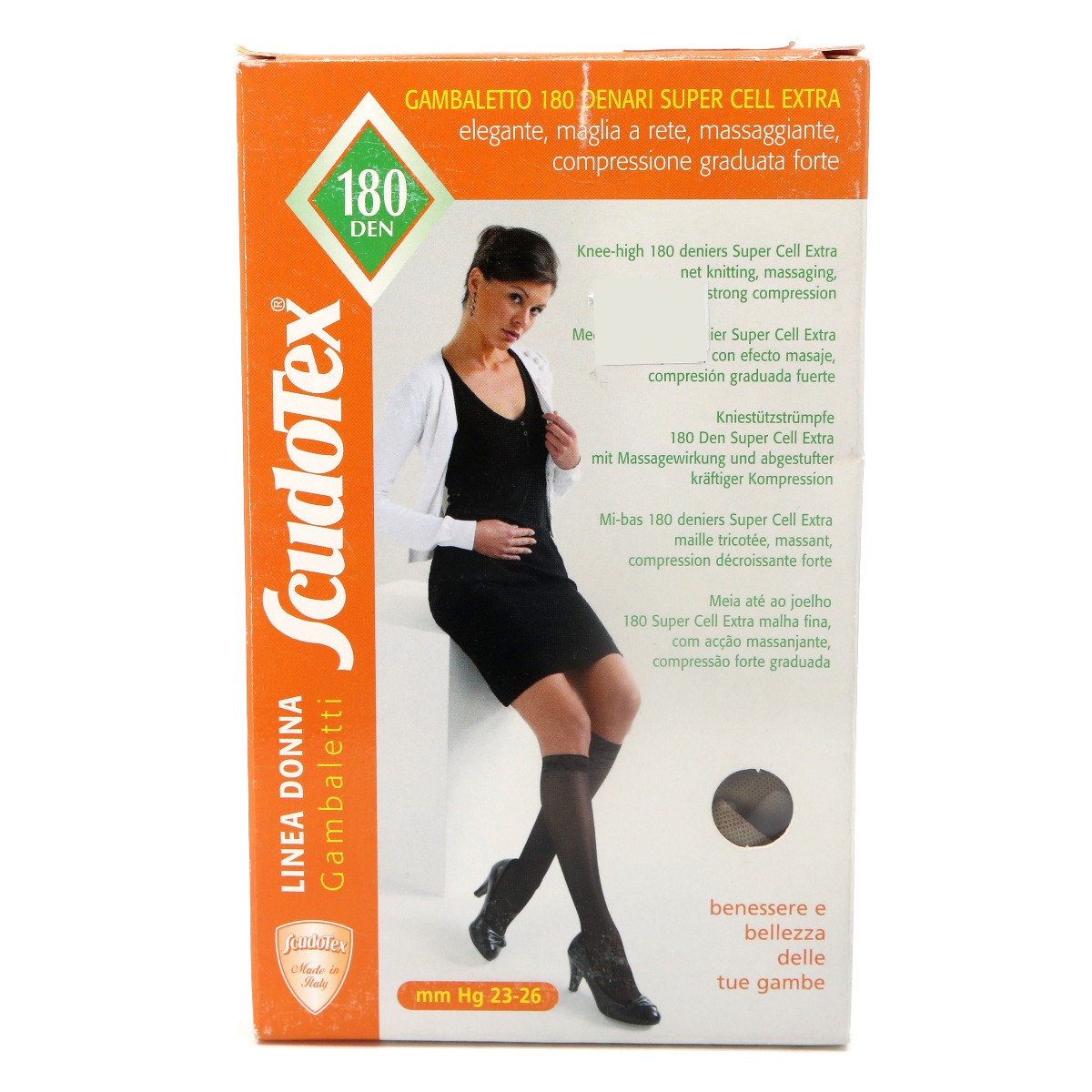 LUROPAS - ლუროპასი  ანტივარიკოზული წინდა დაბალი II კომპრესია კრემისფერი S 2548