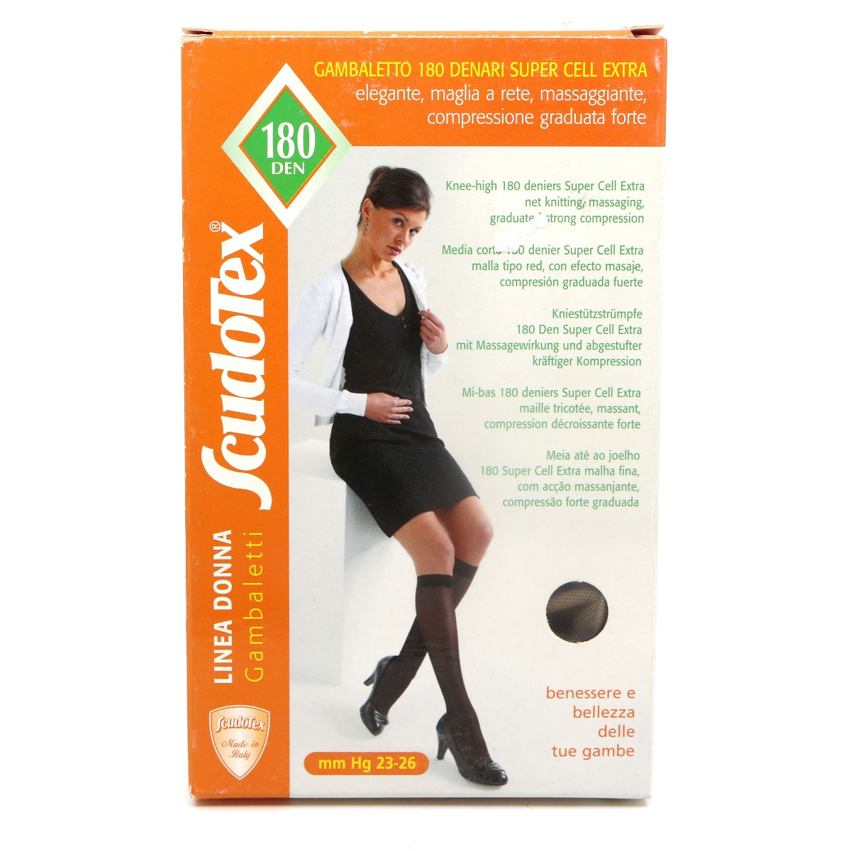 LUROPAS - ლუროპასი  ანტივარიკოზული წინდა დაბალი II კომპრესია კრემისფერი XL 2579