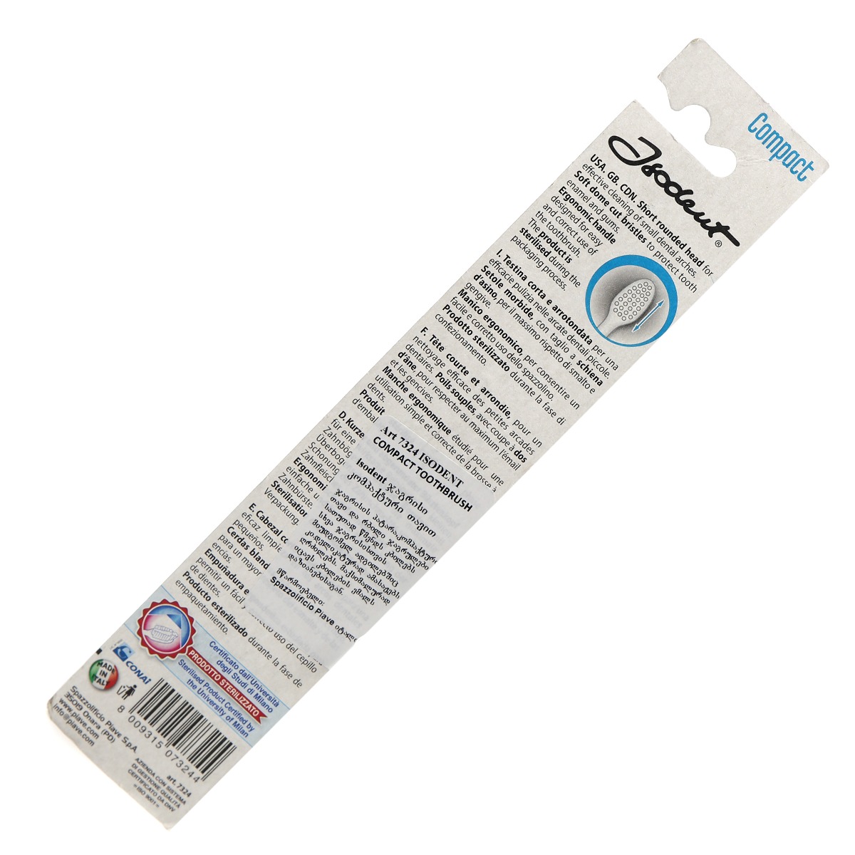 Isodent - ისოდენტი კბილის ჯაგრისი კომპაქტი 7324 2