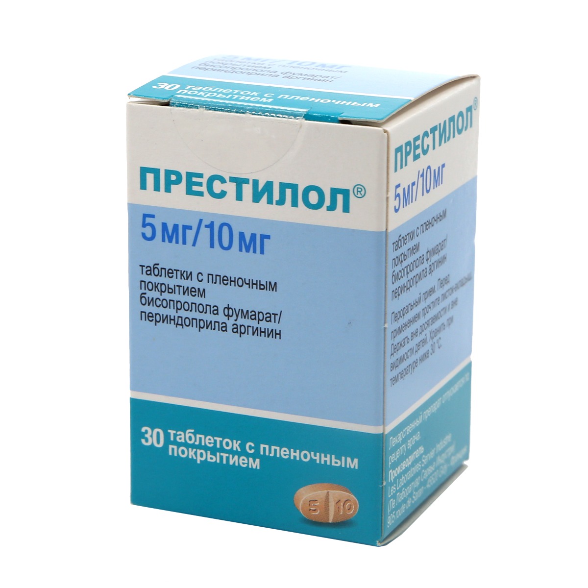 Prestilol - პრესტილოლი 5მგ/10მგ 30 ტაბლეტი 