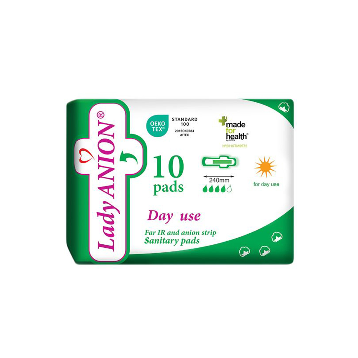 Lady Anion - ლედიანიონი  დღის 4 წვეთი 10 ცალი  0055