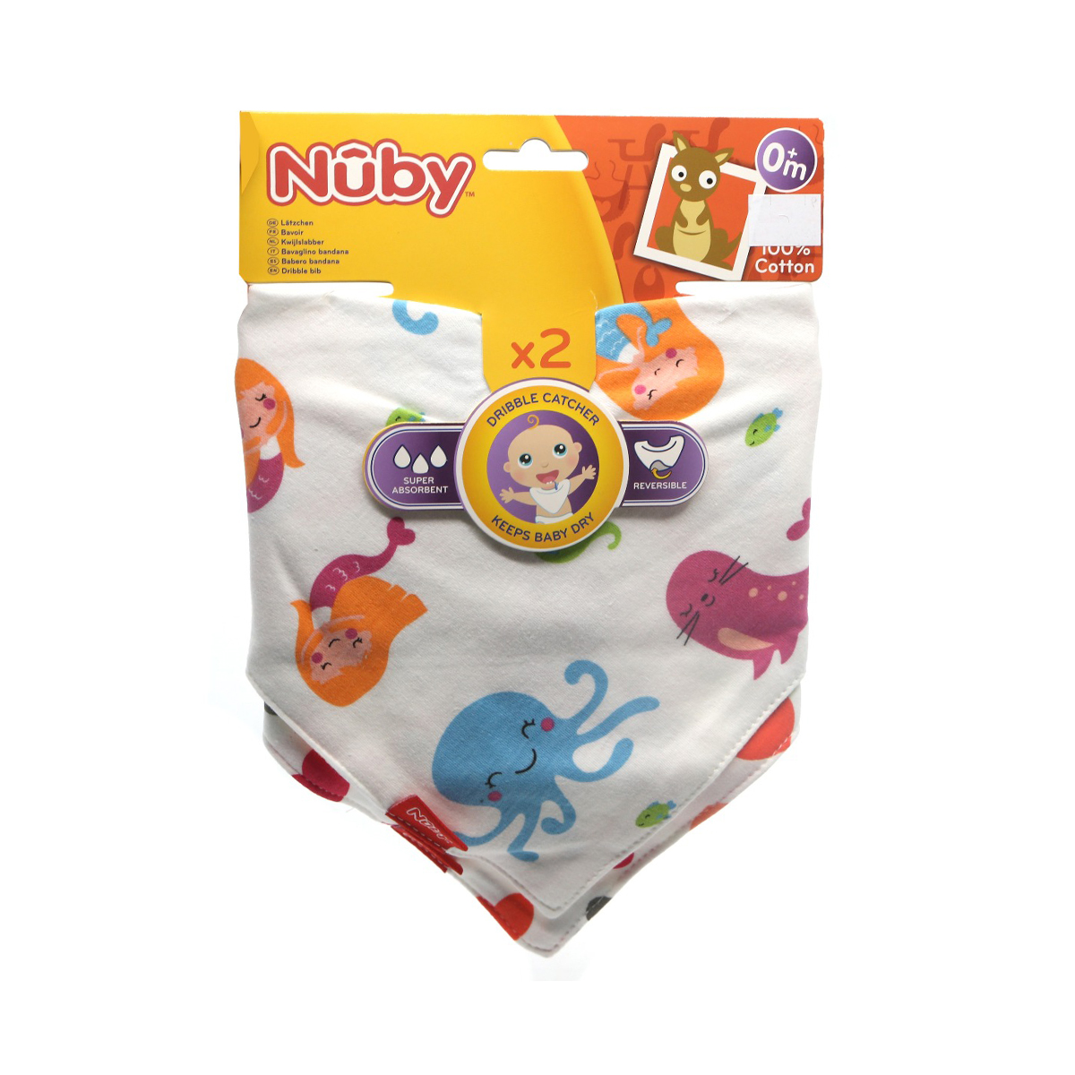 Nuby - ნუბი წინსაფარი სამკუთხედი 4275