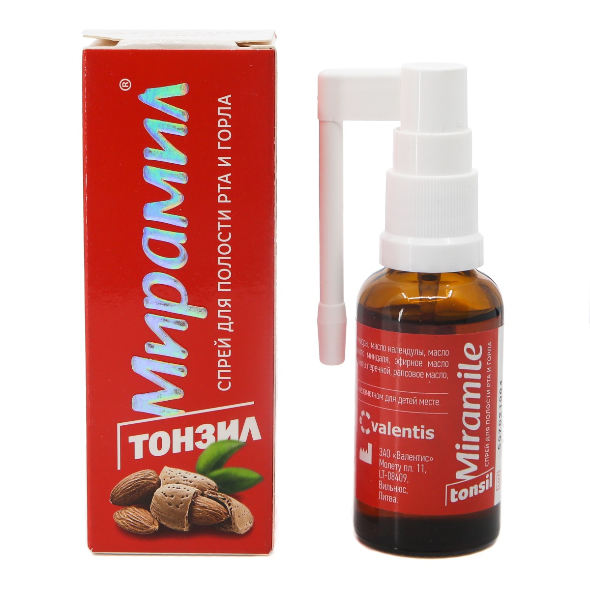 Miramile tonsil - მირამილ ტონზილი სპრეი 30მლ 2