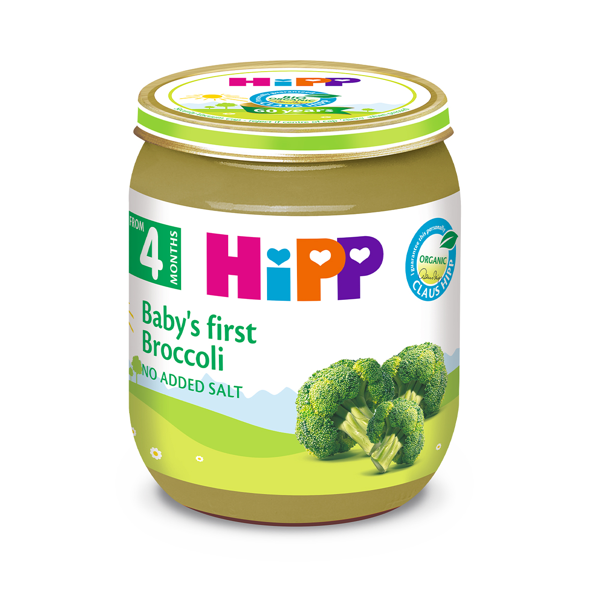 HIPP - ჰიპი ბროკოლის პიურე 4 თვიდან 4012-01