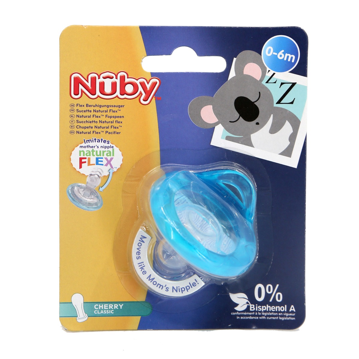 Nuby - ნუბი მატყუარა ალუბლის ფორმის 0-6 თვე 5787 2