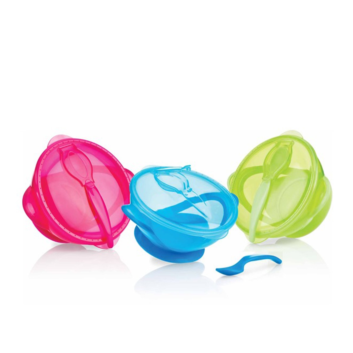 Nuby - ნუბი თეფში კოვზით 5419 4