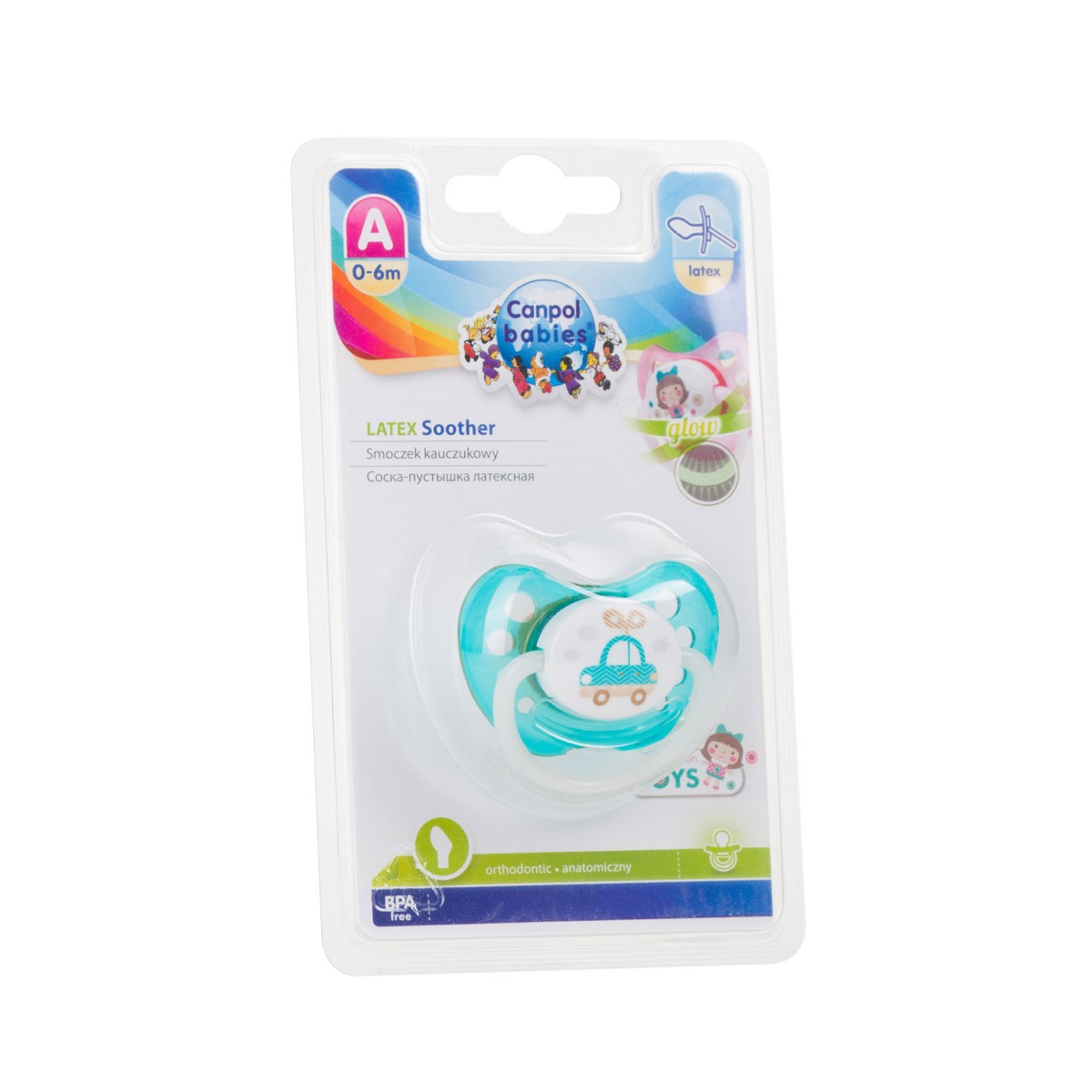 Canpol - კანპოლი მატყუარა ლატექსის ორთოდონტული 0-6თვემდე 23/259 7
