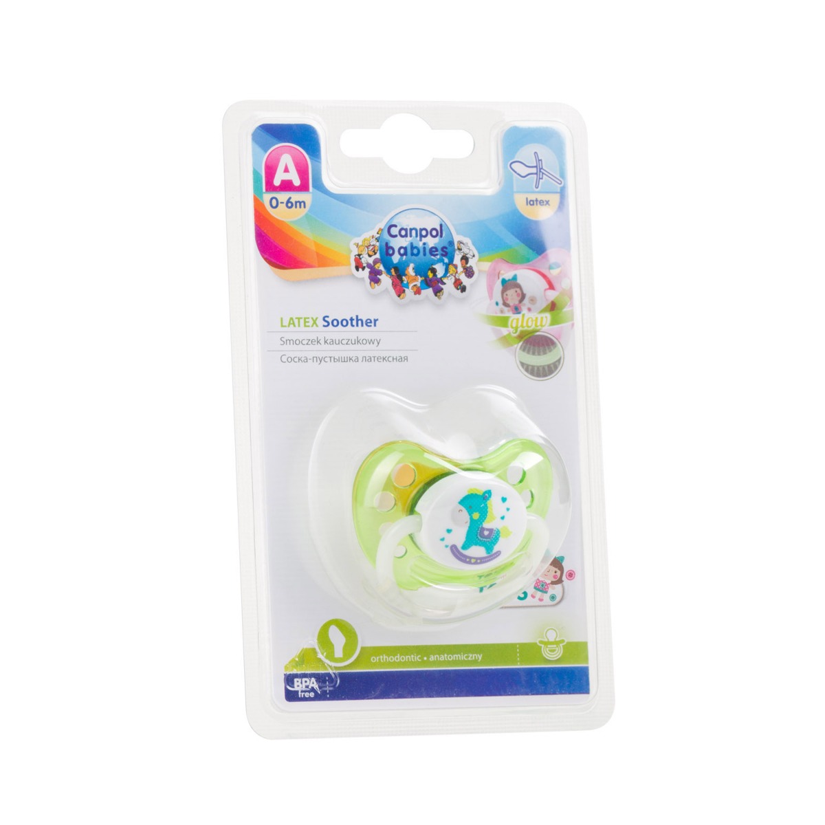 Canpol - კანპოლი მატყუარა ლატექსის ორთოდონტული 0-6თვემდე 23/259 8
