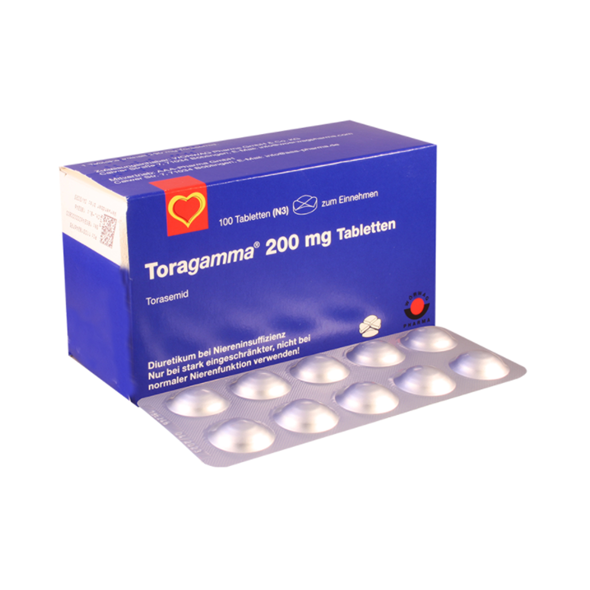 Toragamma - ტორაგამმა 200მგ 100 ტაბლეტი