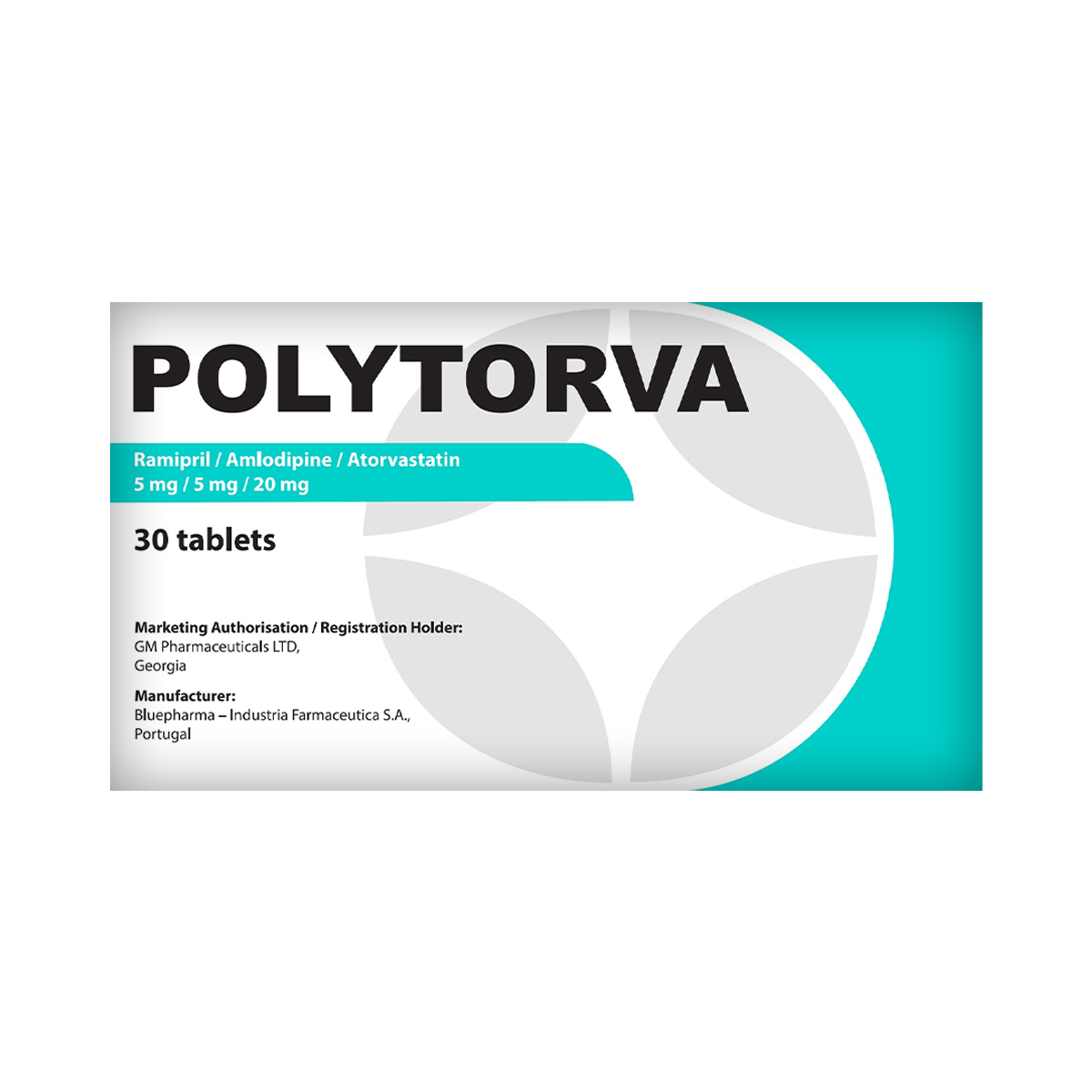 პოლიტორვა - Polytorva 5/5/20მგ 30 ტაბლეტი