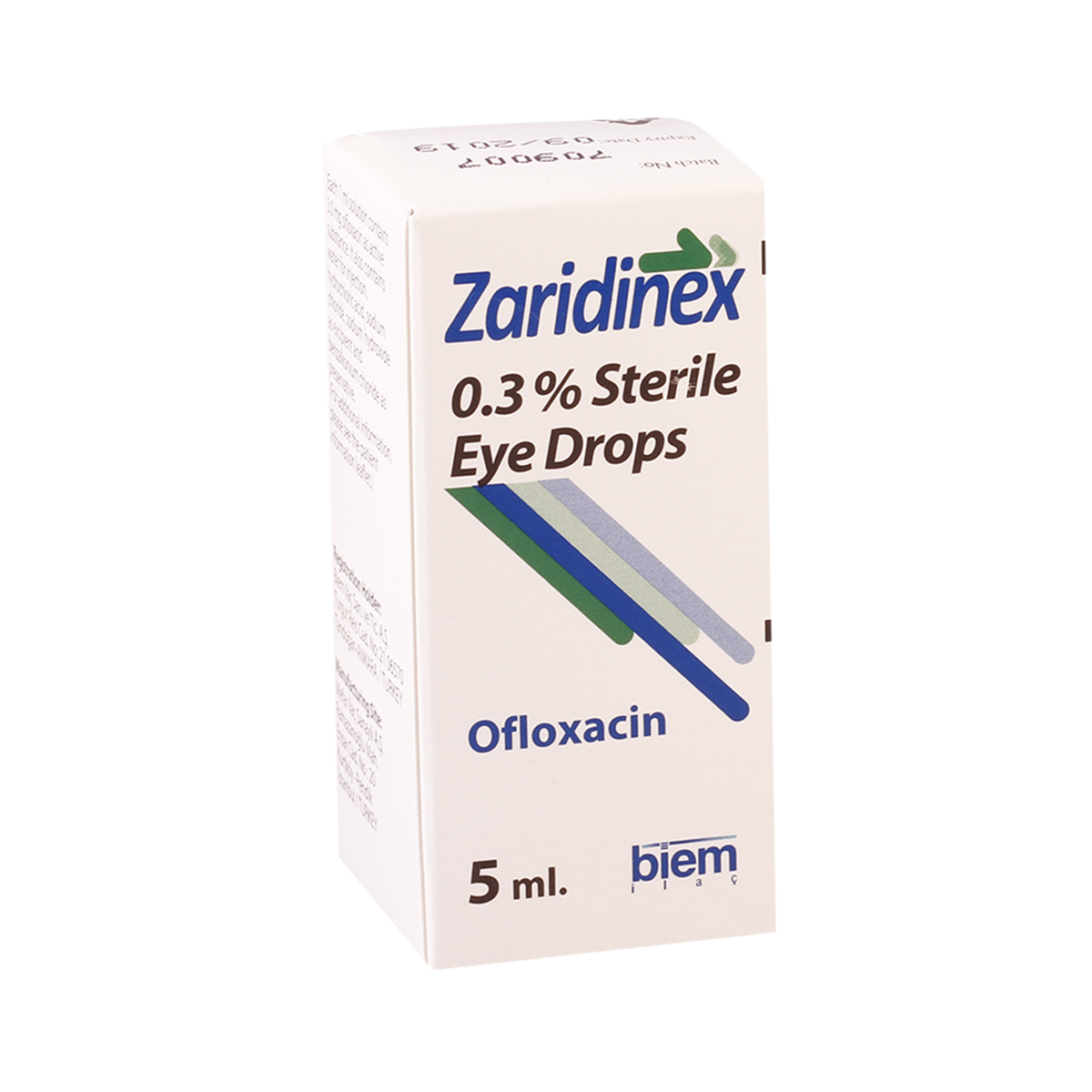 Zaridinex - ზარიდინექსი 0.3% თვალის წვეთები 5მლ