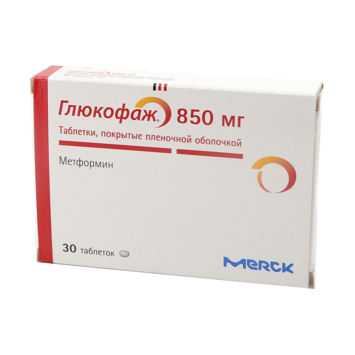 GLUCOPHAGE - გლუკოფაჟი 850მგ 30 ტაბლეტი 