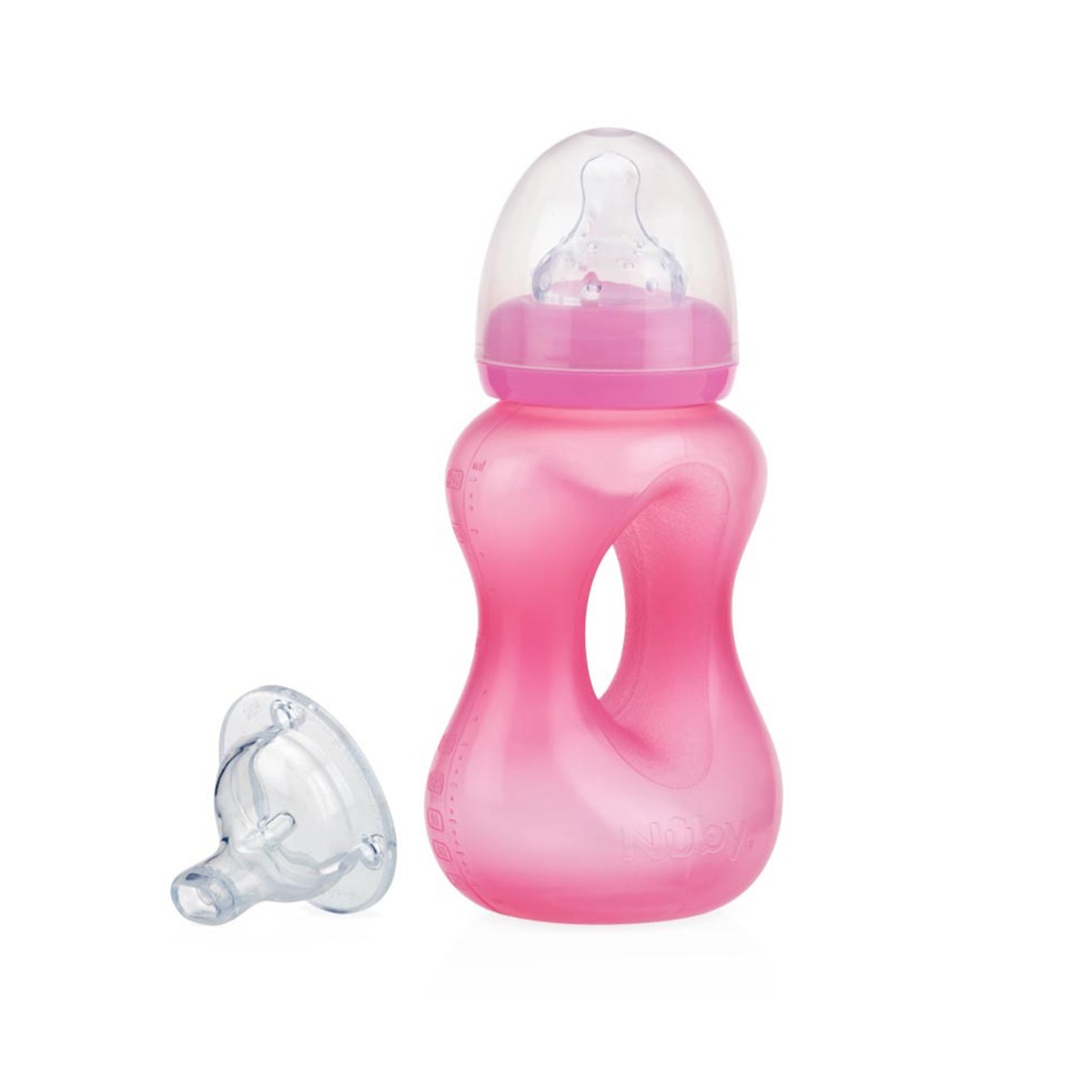 Nuby - ნუბი ბოთლი ხელის ჩასაჭიდით 1241 2