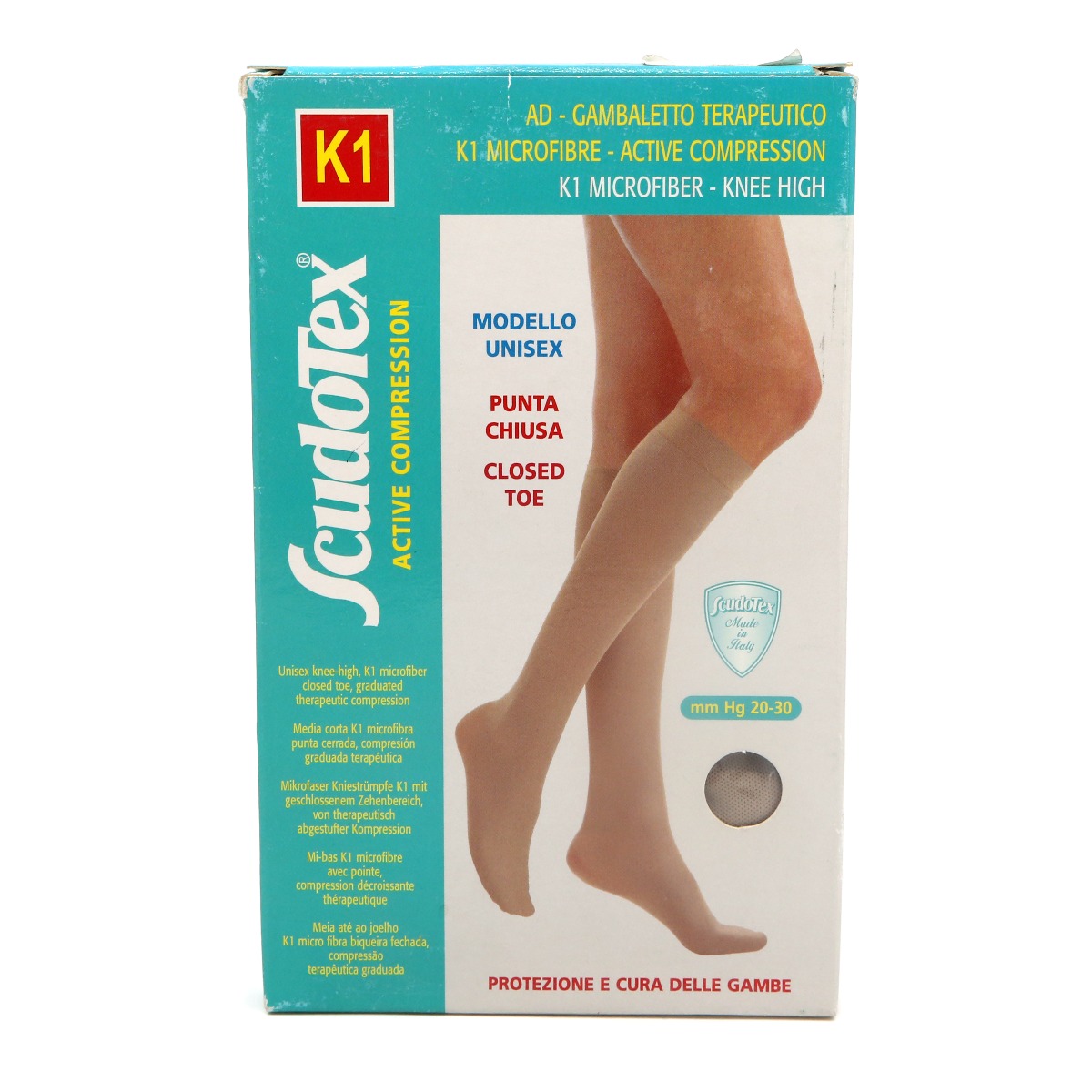 LUROPAS - ლუროპასი ანტივარიკოზიული წინდა II კომპრესია კრემისფერი XL 2240