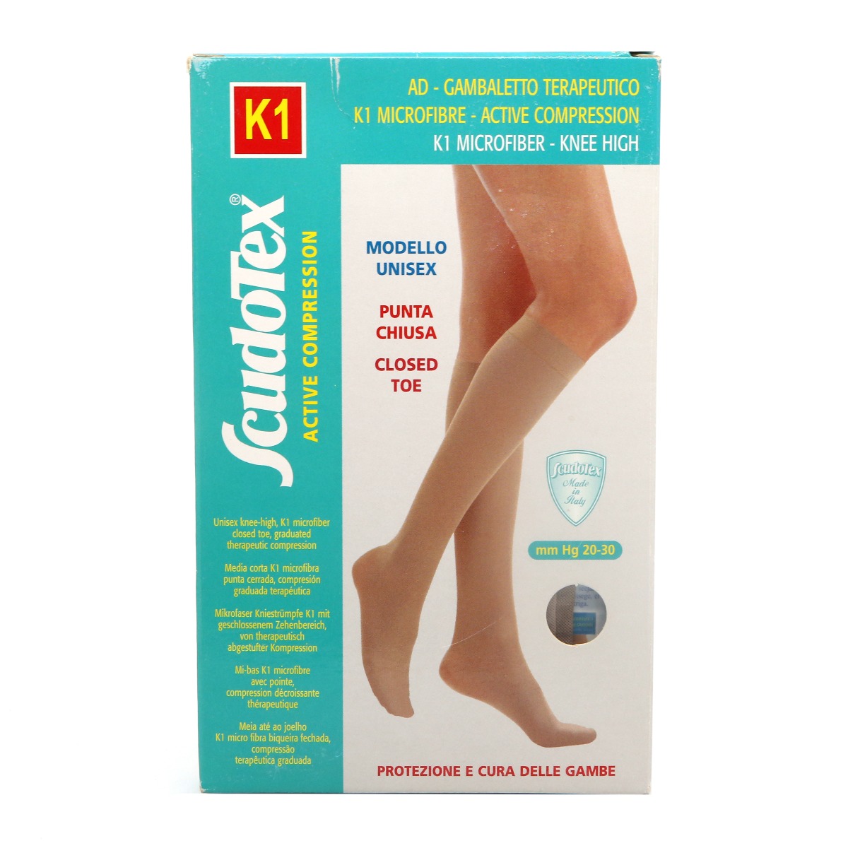 LUROPAS - ლუროპასი ანტივარიკოზიული წინდა II კომპრესია კრემისფერი M 2226