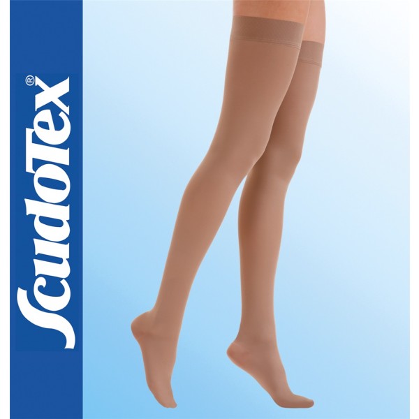 LUROPAS - ლუროპასი ანტივარიკოზული მაღალყელიანი წინდა II კომპრესია კრემისფერი XXL 2851