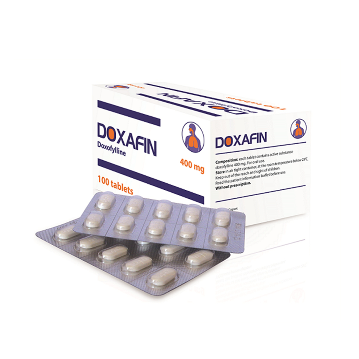 DOXAFIN- დოქსაფინი 400მგ 100 ტაბლეტი 