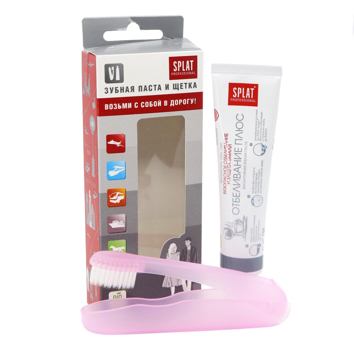 Splat - სპლატი კბილის პასტა და ჯაგრისი white plus 40 მლ 2167 2