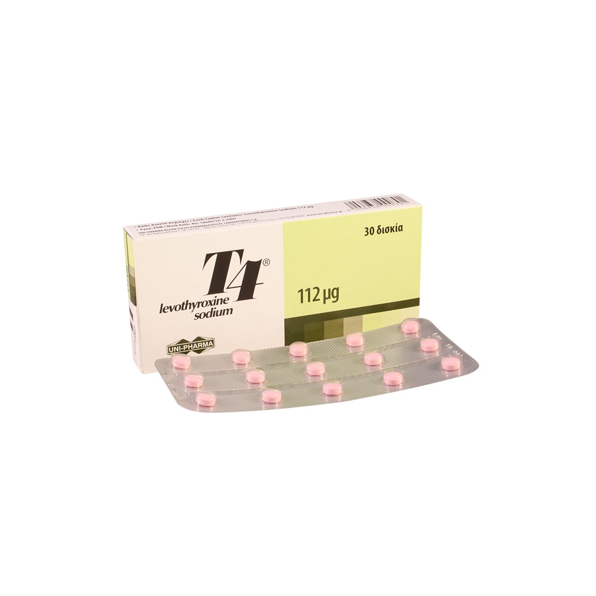 T4 - ტ4 112მკგ 30 ტაბლეტი