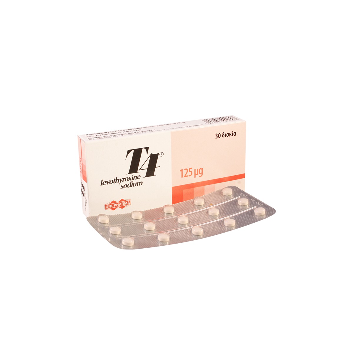 T4 - ტ4 125მკგ 30 ტაბლეტი