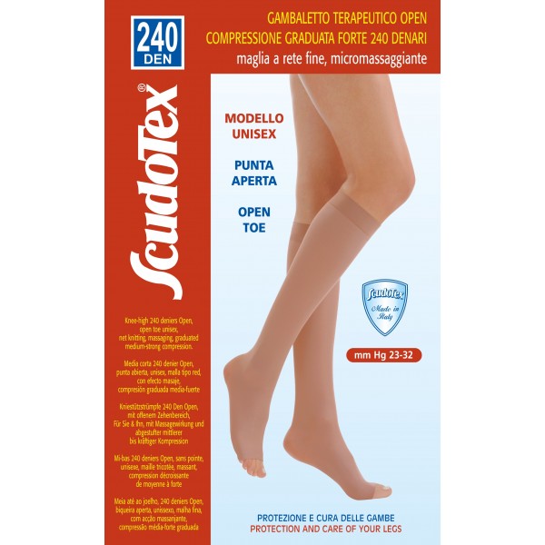 LUROPAS - ლუროპასი  ანტივარიკოზული წინდა II კომპრესია კრემისფერი S 8369