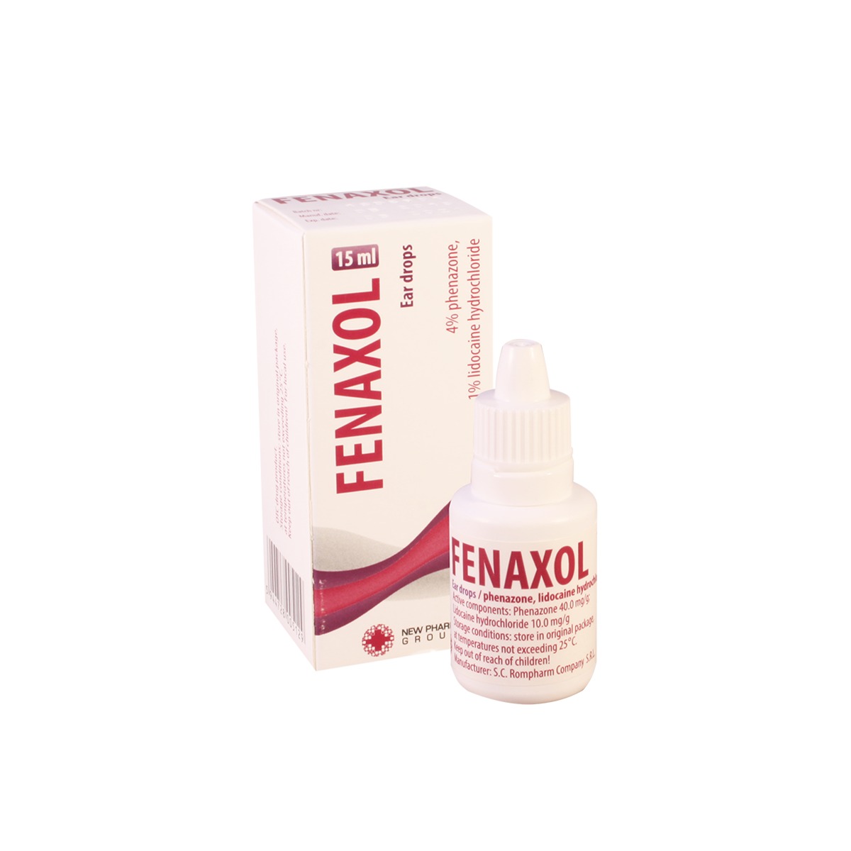 FENAXSOL - ფენაქსოლი ყურის წვეთი 15მლ ფლაკონი