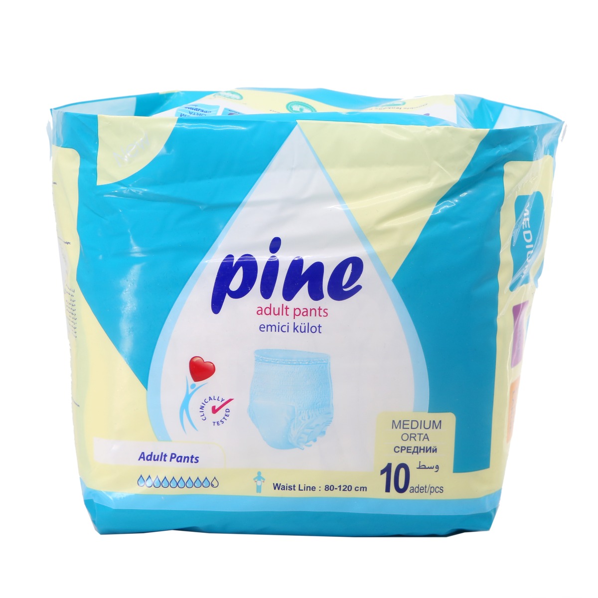 Pine - ფაინი საფენი ტრუსი M 80-120სმ 10 ცალი 0811