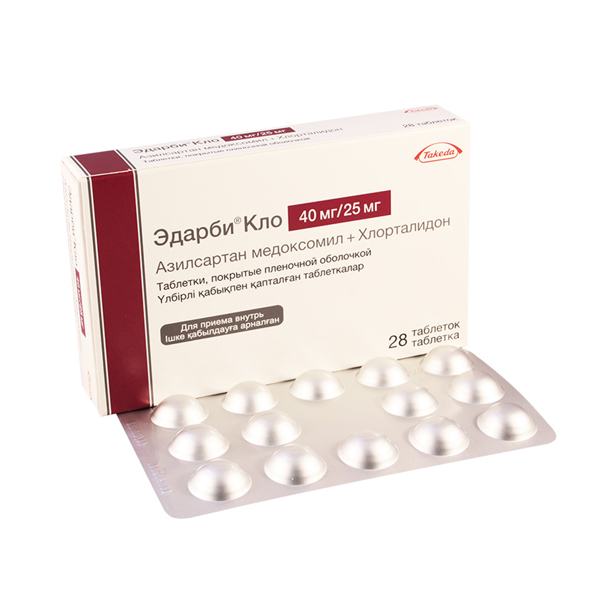 ედარბი კლო 40მგ/25მგ 28 ტაბლეტი