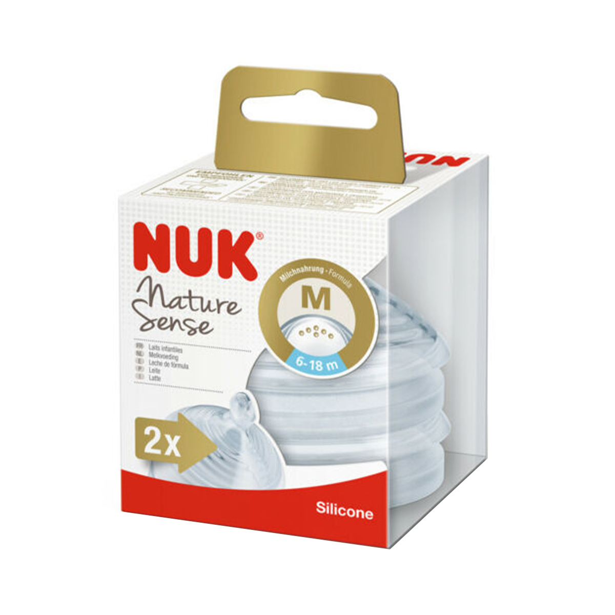 Nuk - ნუკი საწოვარა რძის სილიკონი 2ცალი 3785