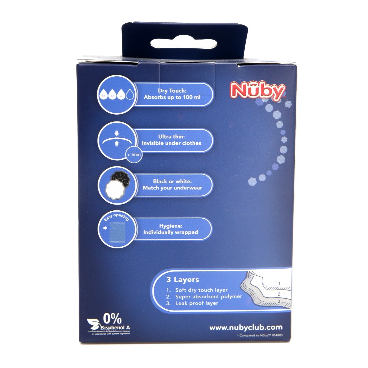 Nuby - ნუბი მკერდის საფენი დღის 30 ცალი 1390 2