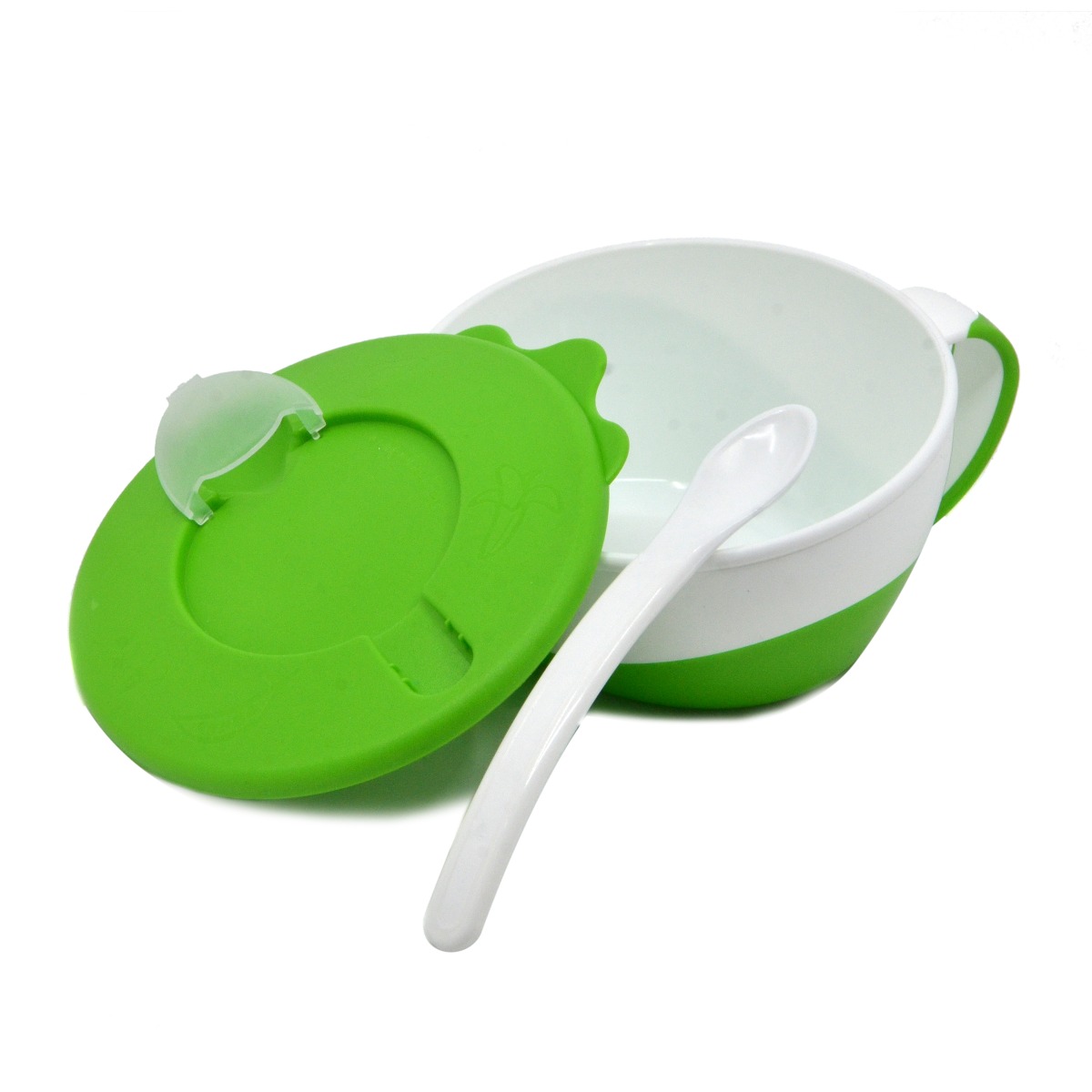 Canpol - კანპოლი პლასტმასის ჯამი თავსახურით და კოვზით 31/406 2