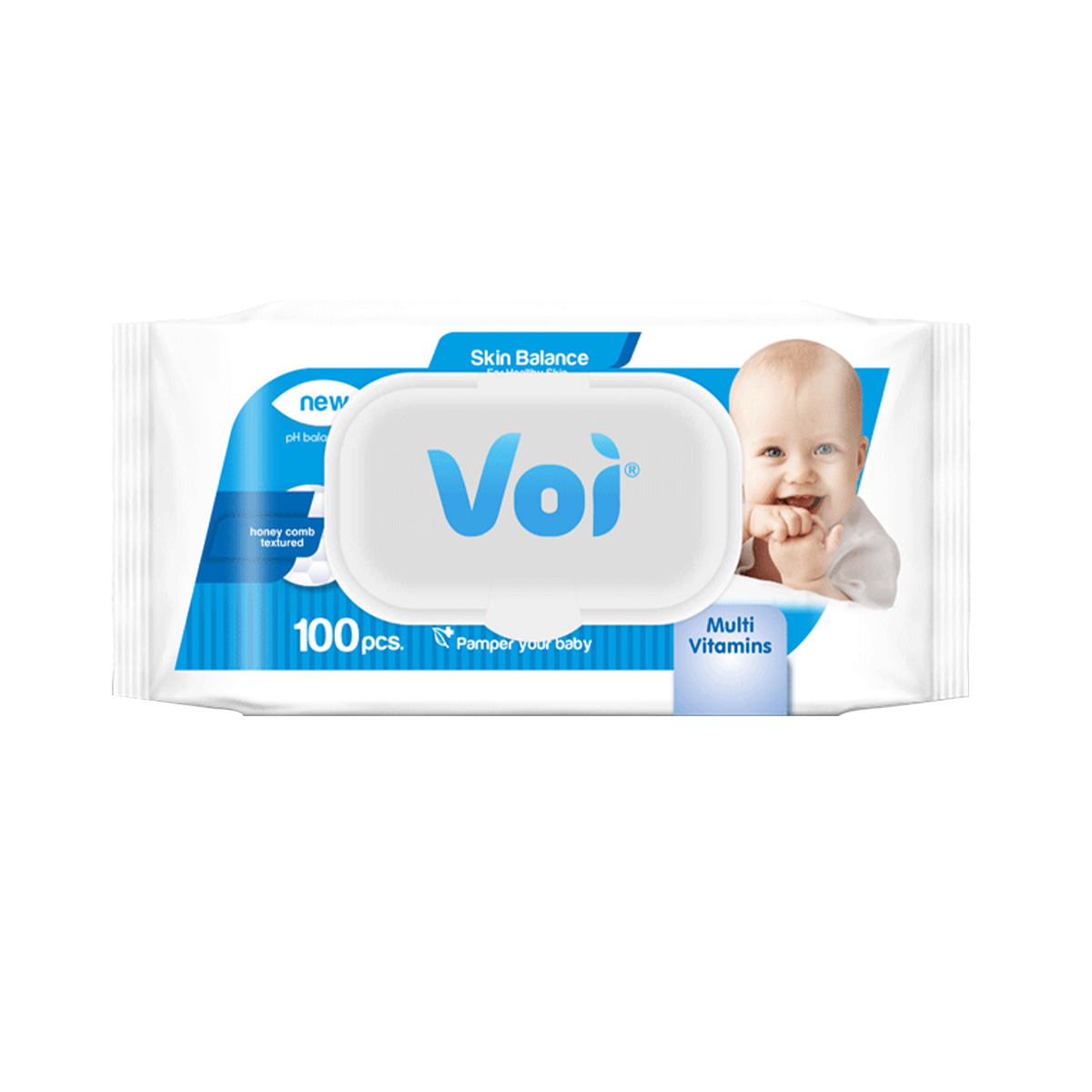 Voi - ვოი სველი ხელსაწმენდი თეთრი 100ცალი 0025