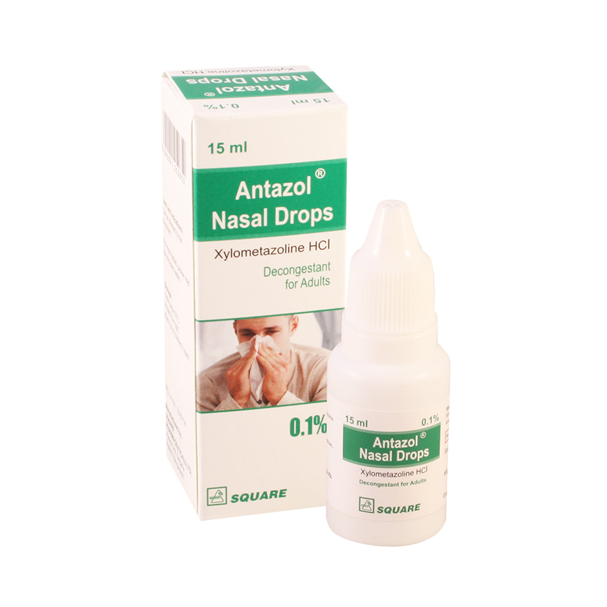 Antazol - ანტაზოლი 0.1% 15მლ ცხვირის წვეთები