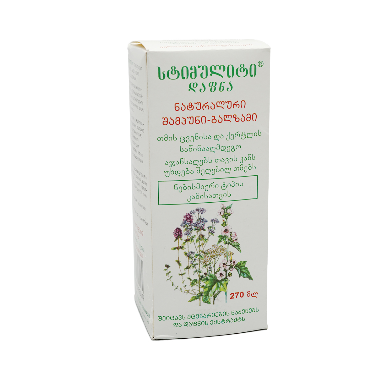 სტიმულიტი დაფნა შამპუნი 270მლ