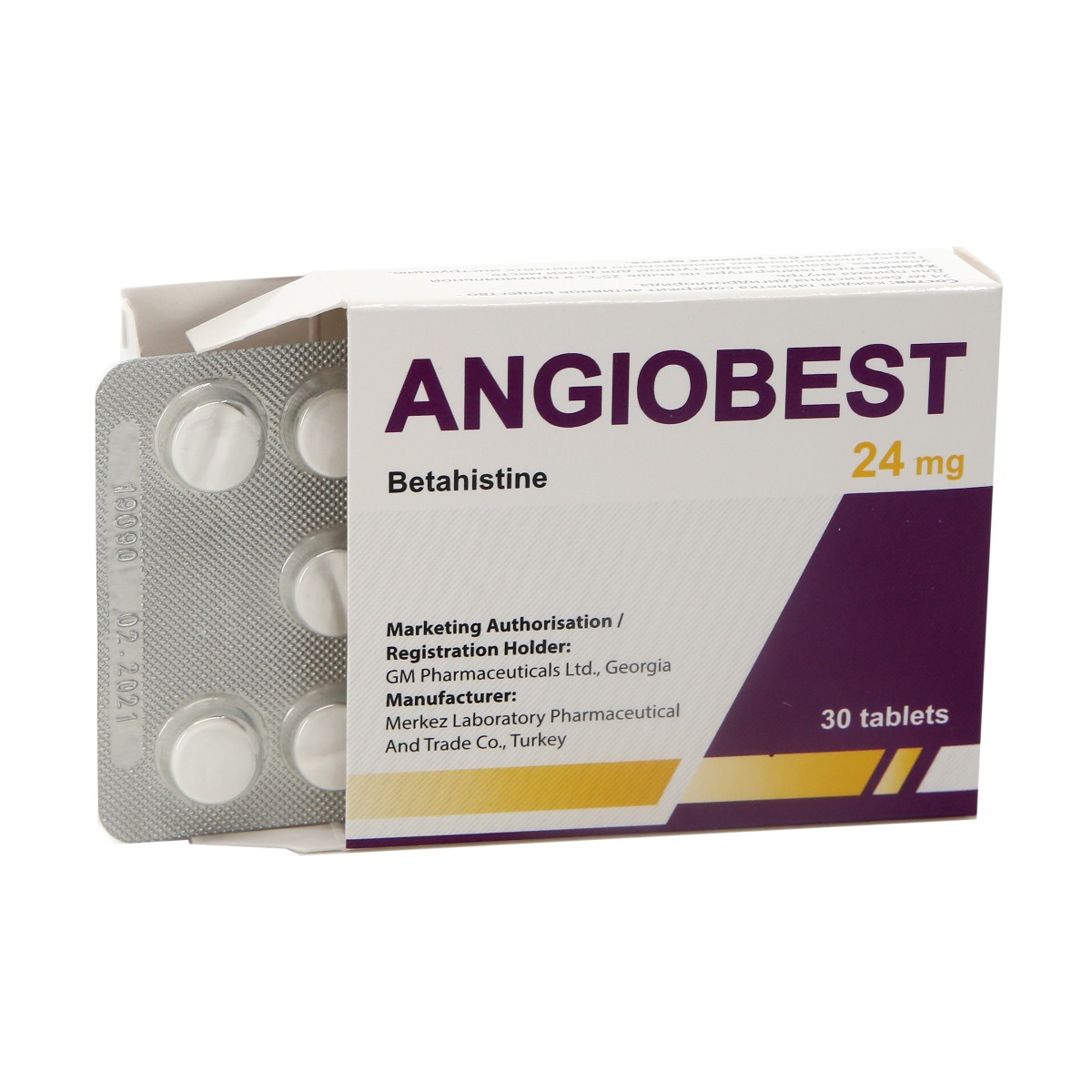 Angiobest - ანგიობესტი 24მგ 30 ტაბლეტი 2
