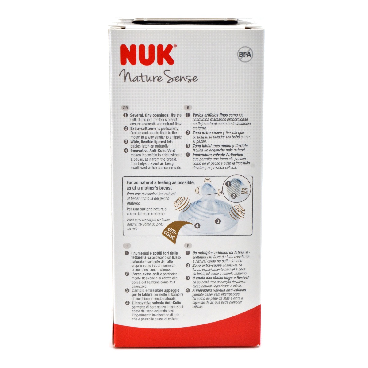 Nuk - ნუკი ბოთლი პლასტმასის 150მლ + საწოვარა სილიკონის 7294 3