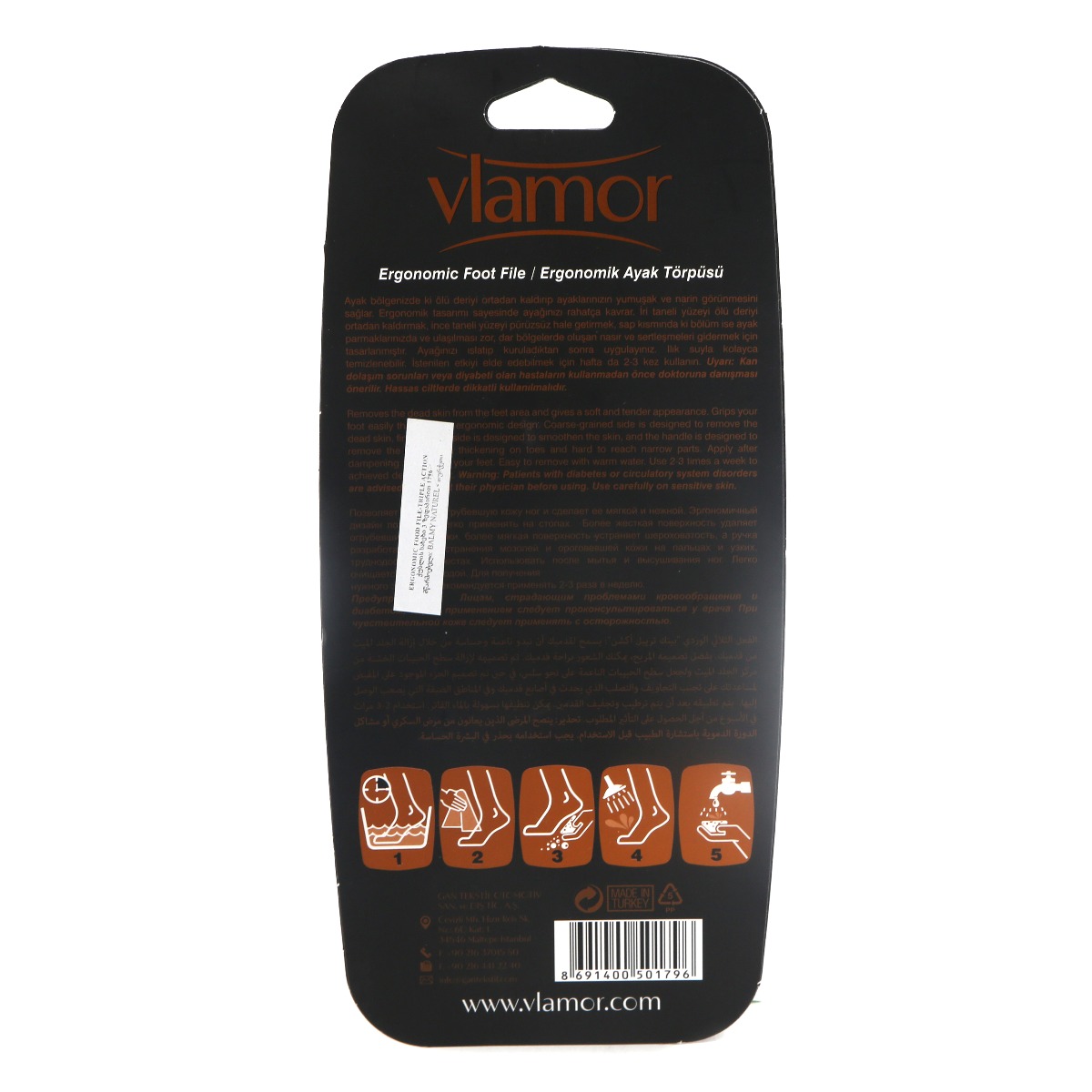 Vlamor - ვლამორი ქუსლის სახეხი 3ზედაპირით 1796 2