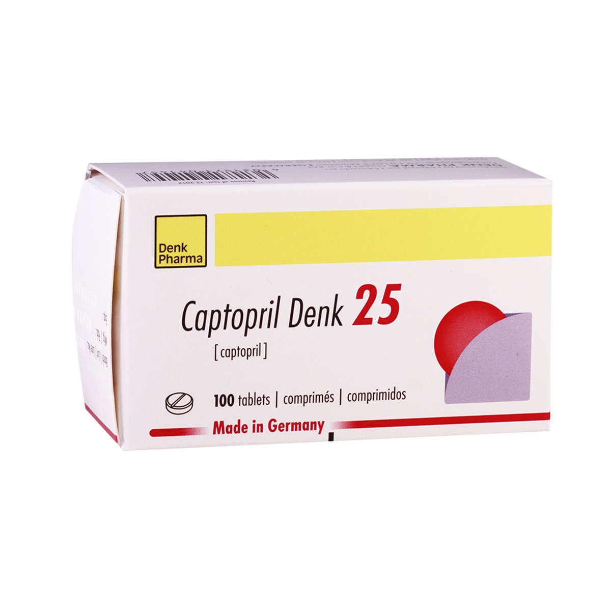 Captopril Denk - კაპტოპრილი დენკი 25მგ 100 ტაბლეტი 