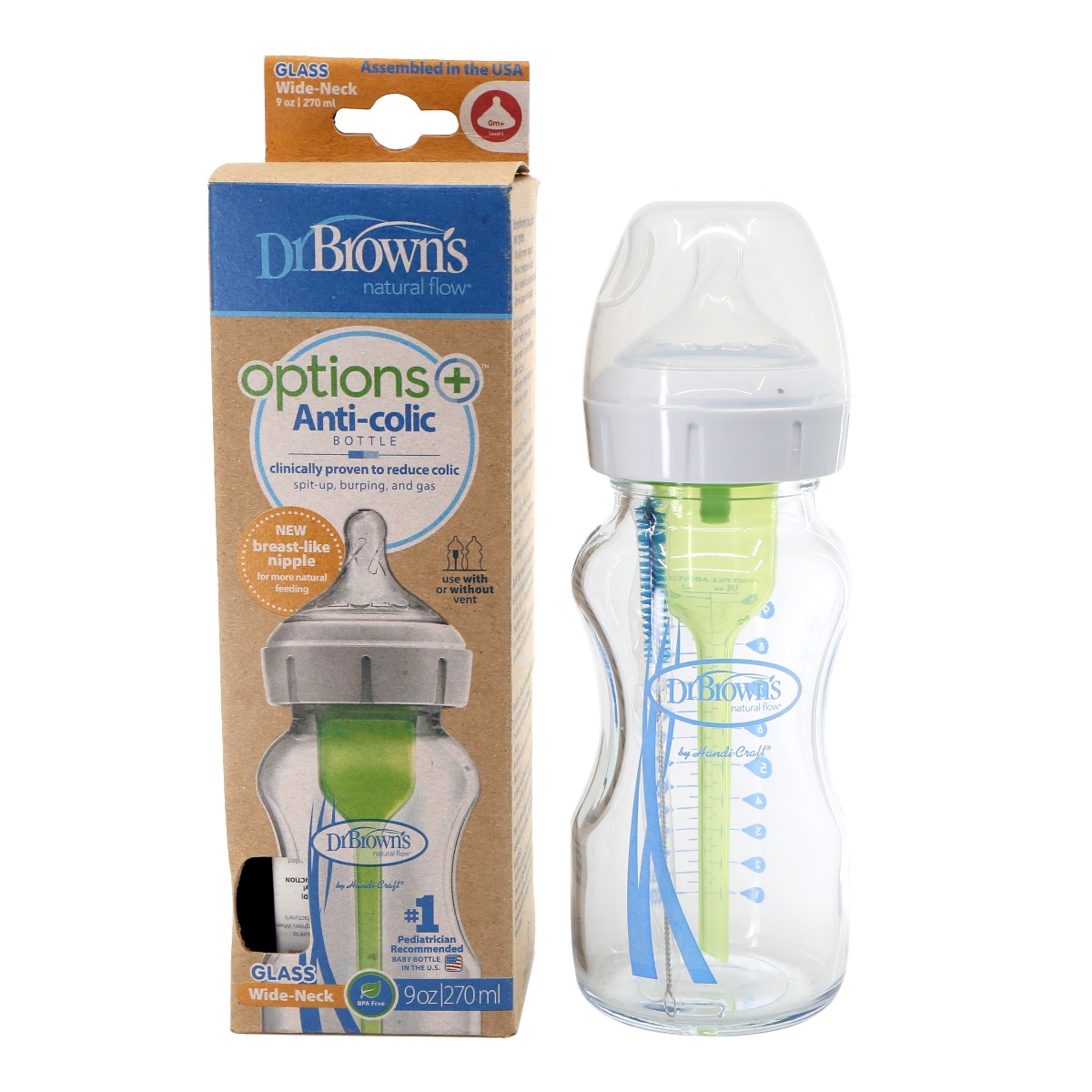 DrBrowns - დოქტორ ბრაუნი ანტი კოლიკი შუშის განიერყელიანი ბოთლი 1710 2