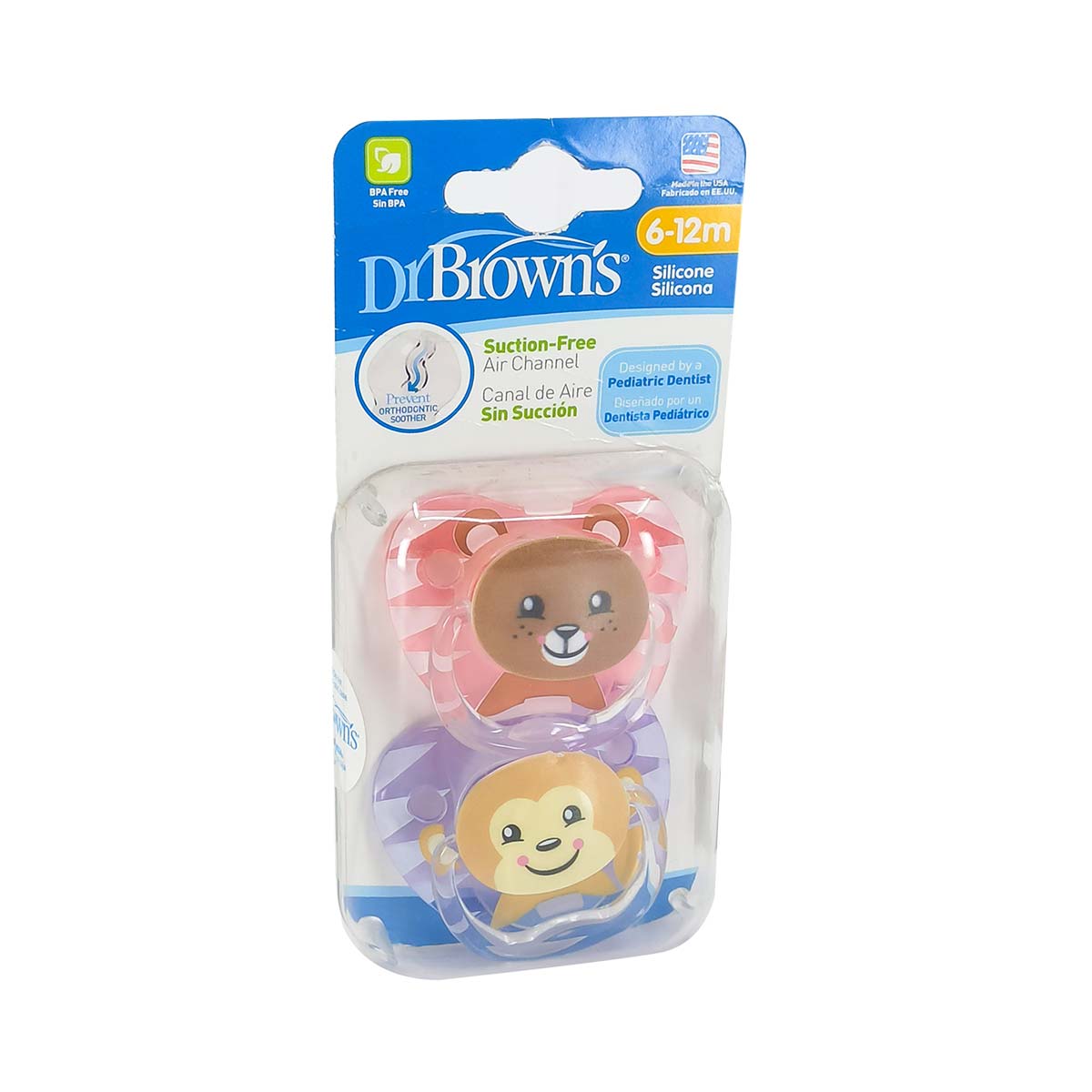 DrBrowns - დოქტორ ბრაუნი მატყუარა ცხოველები 6-12თ 2ცალი 0897