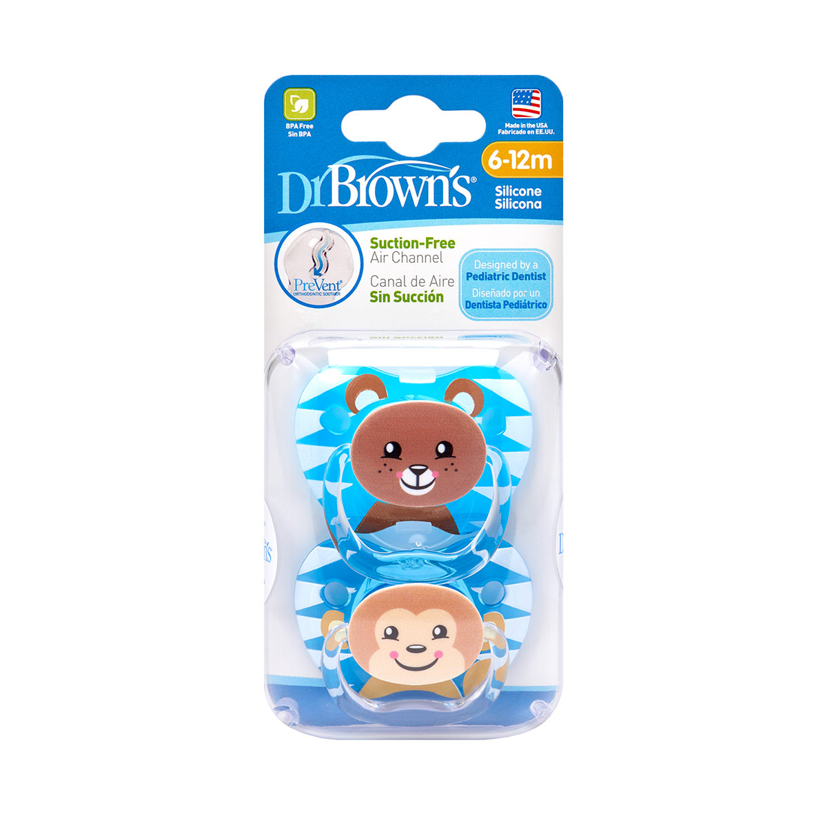 DrBrowns - დოქტორ ბრაუნი მატყუარა ცხოველები 6 -12თ 2 ცალი 0898