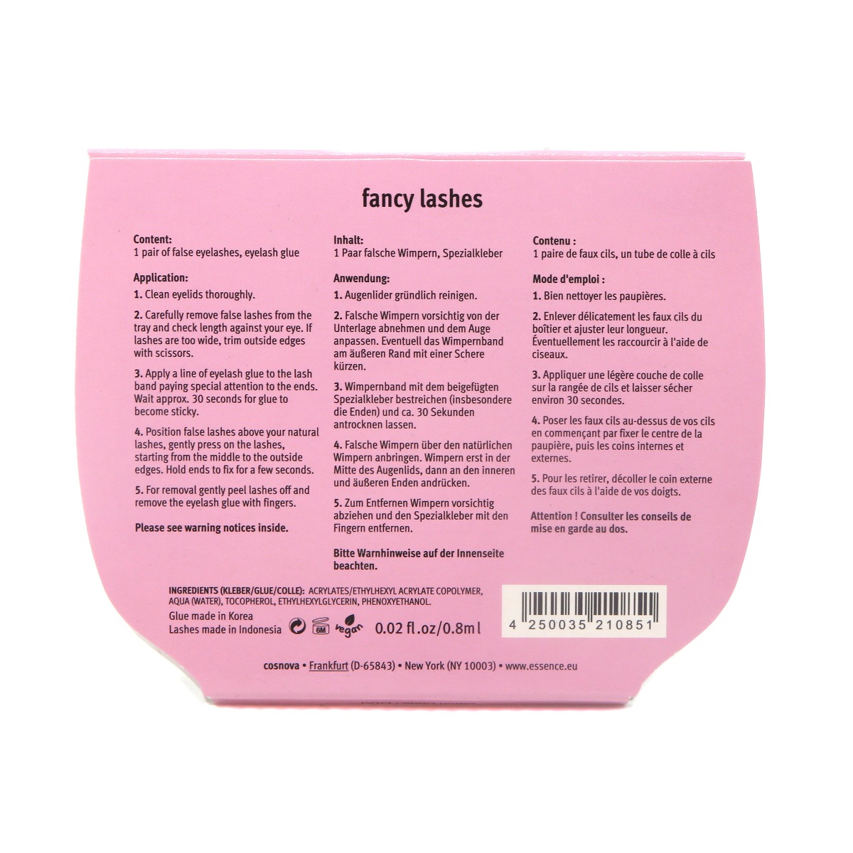 Essence - ესენსი ხელოვნური წამწამები და წებო 0851 2