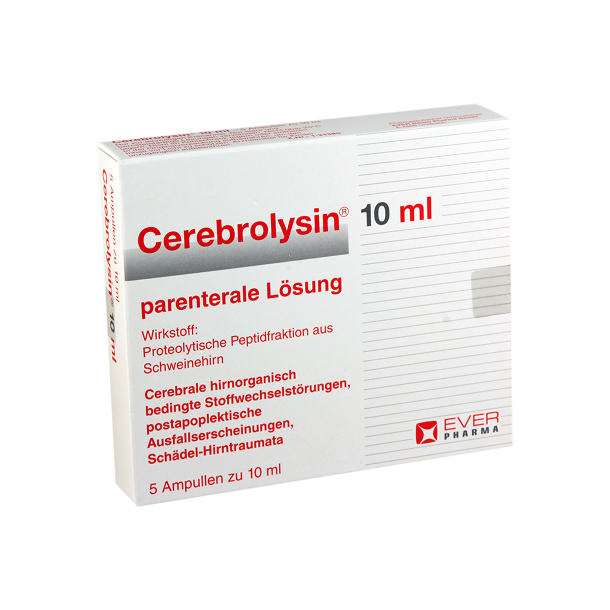 ცერებროლიზინი - Cerebrolysin 10 მლ 5 ცალი 