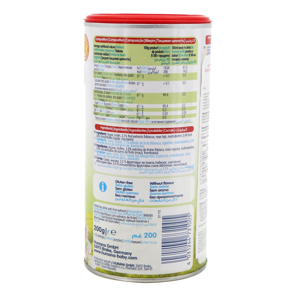 Humana - ჰუმანა ხილის ჩაი 200გრ 1005 2