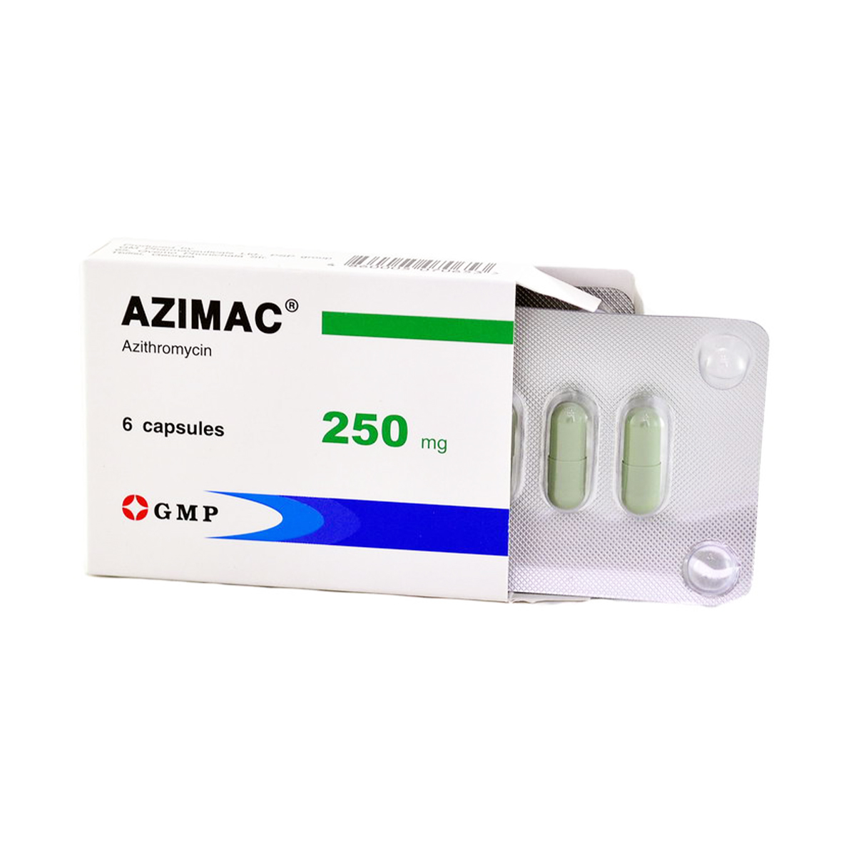 Azimac - აზიმაკი 250 მგ. 6 კაფსულა